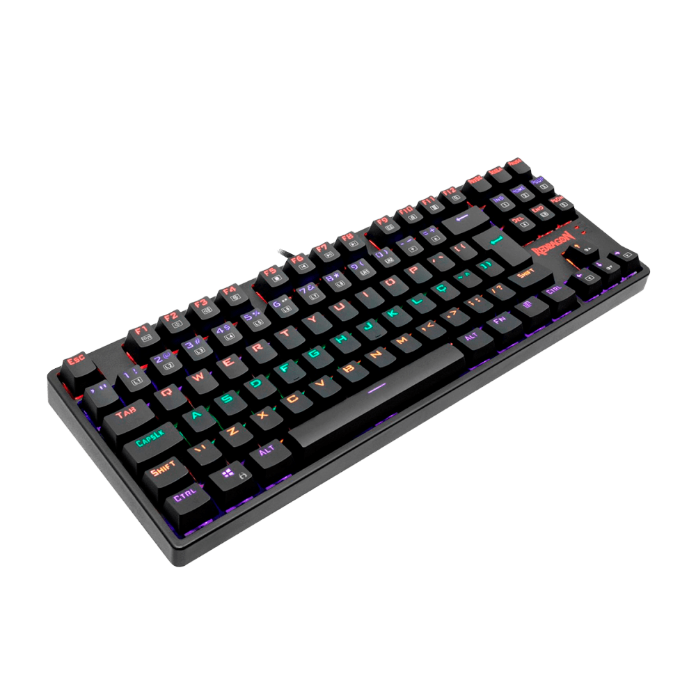 Teclado Mecânico Gamer Redragon Daksa Rainbow, Switch Blue Removíveis, ABNT, Black, K576R-1 PT-BLUE - Imagem 3