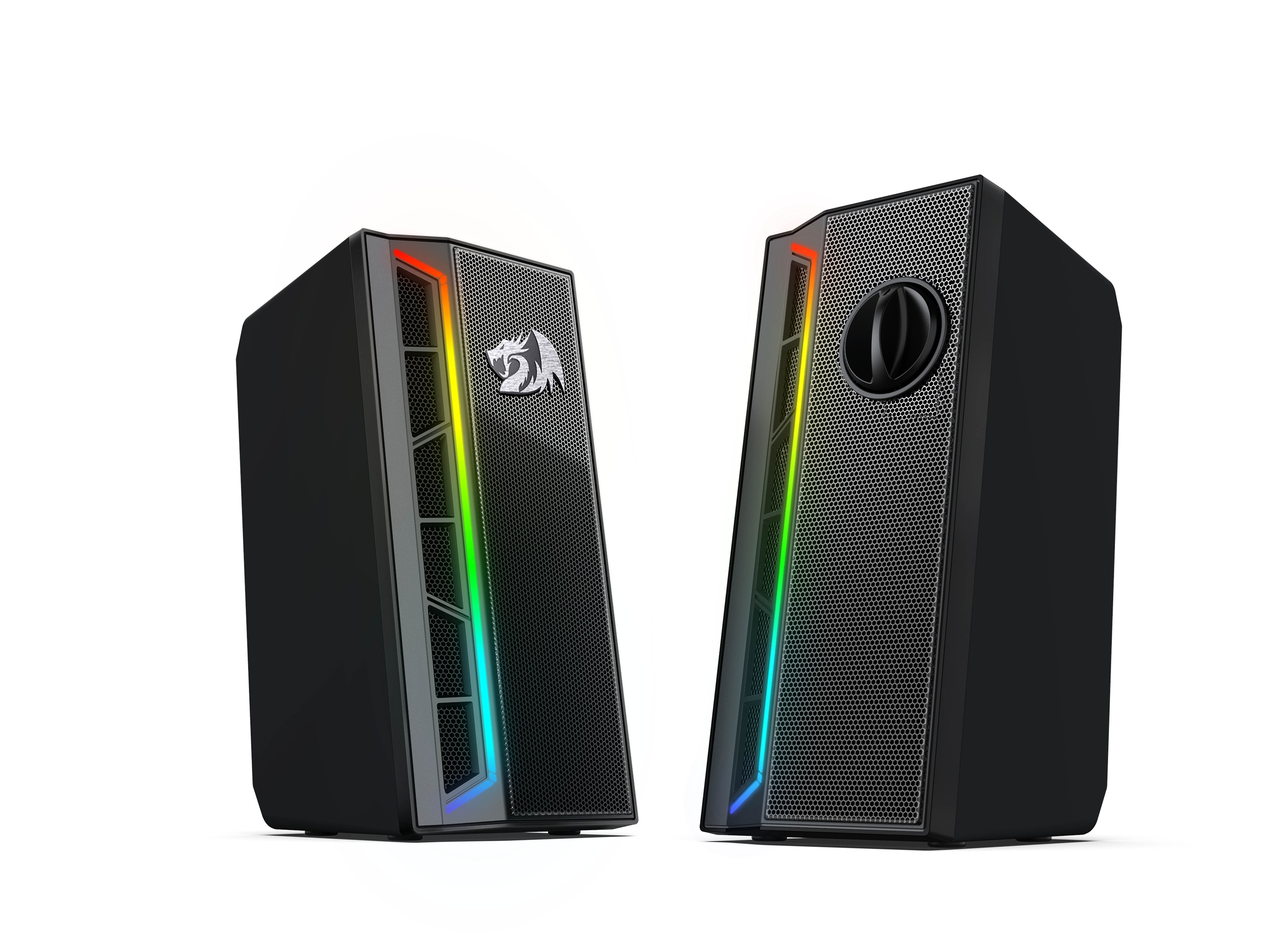 Caixa de Som Gamer Redragon Calliope GS580, RGB, Stereo 2.0, 3.5mm, Black - Imagem 4