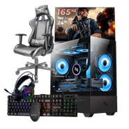 Pc Gamer Completo Ryzen 5 5600GT, 16GB 3200Mhz, (Radeon Vega 7 Integrado), A520M DX, SSD 480GB M.2, 500W 80 Plus, 3 fans, Cadeira, Neologic - NLI89154