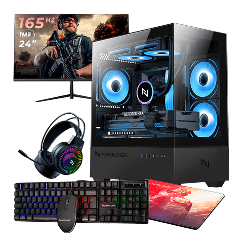 Pc Gamer Completo Ryzen 5 5600GT, 16GB 3200Mhz, (Radeon Vega 7 Integrado), A520M, SSD 480GB, 500W 80 Plus, 3 fans, Neologic - NLI88989