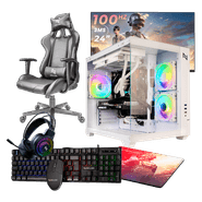 Pc Gamer Completo Ryzen 5 5600GT, 16GB 3200Mhz (Radeon Vega 7), SSD 480GB, 500W 80 Plus, Monitor 24