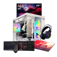 Pc Gamer Completo AMD Ryzen 5 5600GT 16GB 3200MHZ (RTX 3050 6GB) SSD 480GB, 600w 80 Plus, Monitor 24 165HZ 1MS, Water Cooler 240m - NLI87220