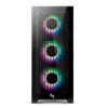 PC gamer luminoso com detalhes RGB