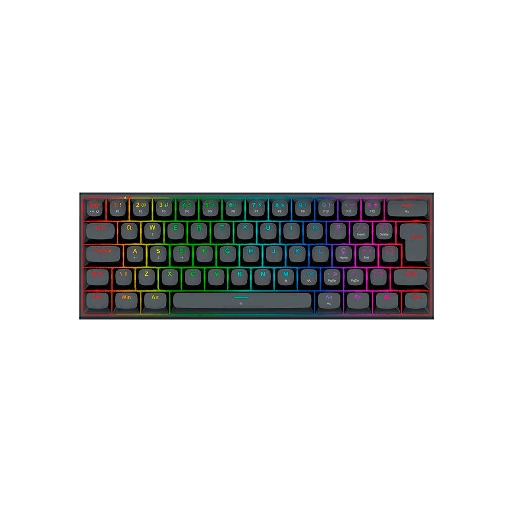 Teclado Magnetico Redragon Fidd, RGB, ABNT2, Switch Pink, Preto, K683-RGB-PT