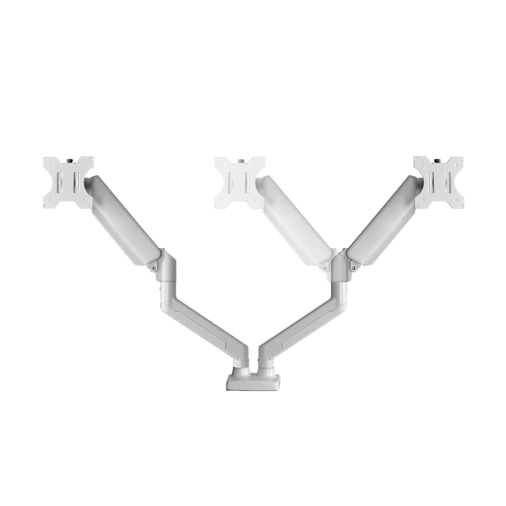 Suporte de Mesa Bluecase Ergo Flexy, Articulado, Com Pistão, para 2 Monitores 12 Até 32 Pol, Branco, BSMTG02-3WBX - Imagem 3