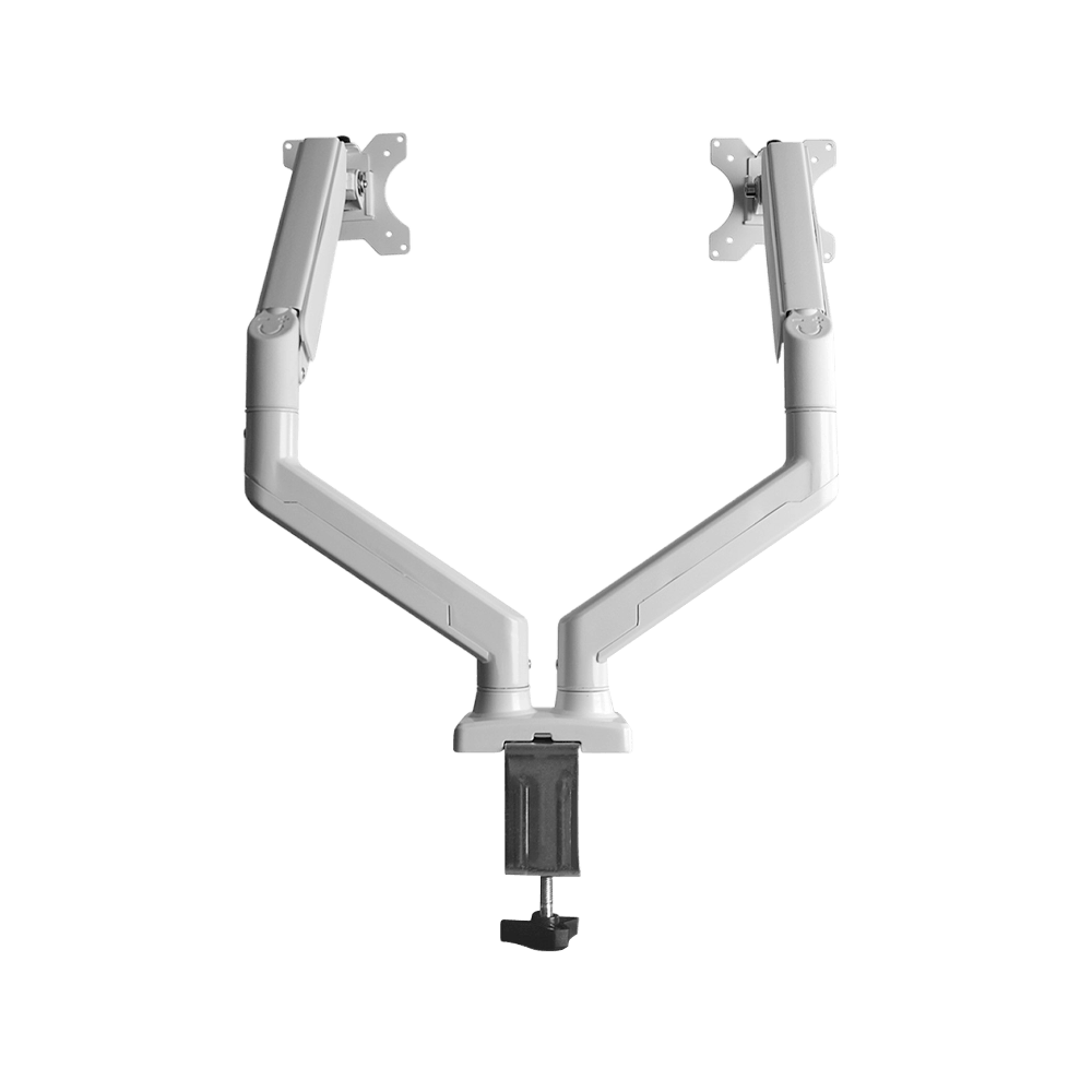 Suporte de Mesa Bluecase Ergo Flexy, Articulado, Com Pistão, para 2 Monitores 12 Até 32 Pol, Branco, BSMTG02-3WBX - Imagem 4