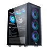 PC gamer elegante com iluminação