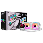 Water Cooler Gamer K-mex WAC8, Infinite Space White, 240mm, ARGB, WAC8F12QFTDAB0X