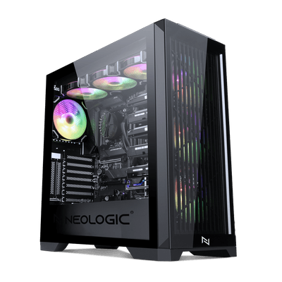 Gabinete Gamer Neologic Titan, ATX, Vidro Temperado, Com 3 Fans RGB, Preto - NLTITN com alto desempenho para jogos intensos Gabinete Gamer Neologic Titan, ATX, Vidro Temperado, Com 3 Fans RGB, Preto - NLTITN com alto desempenho para jogos intensos