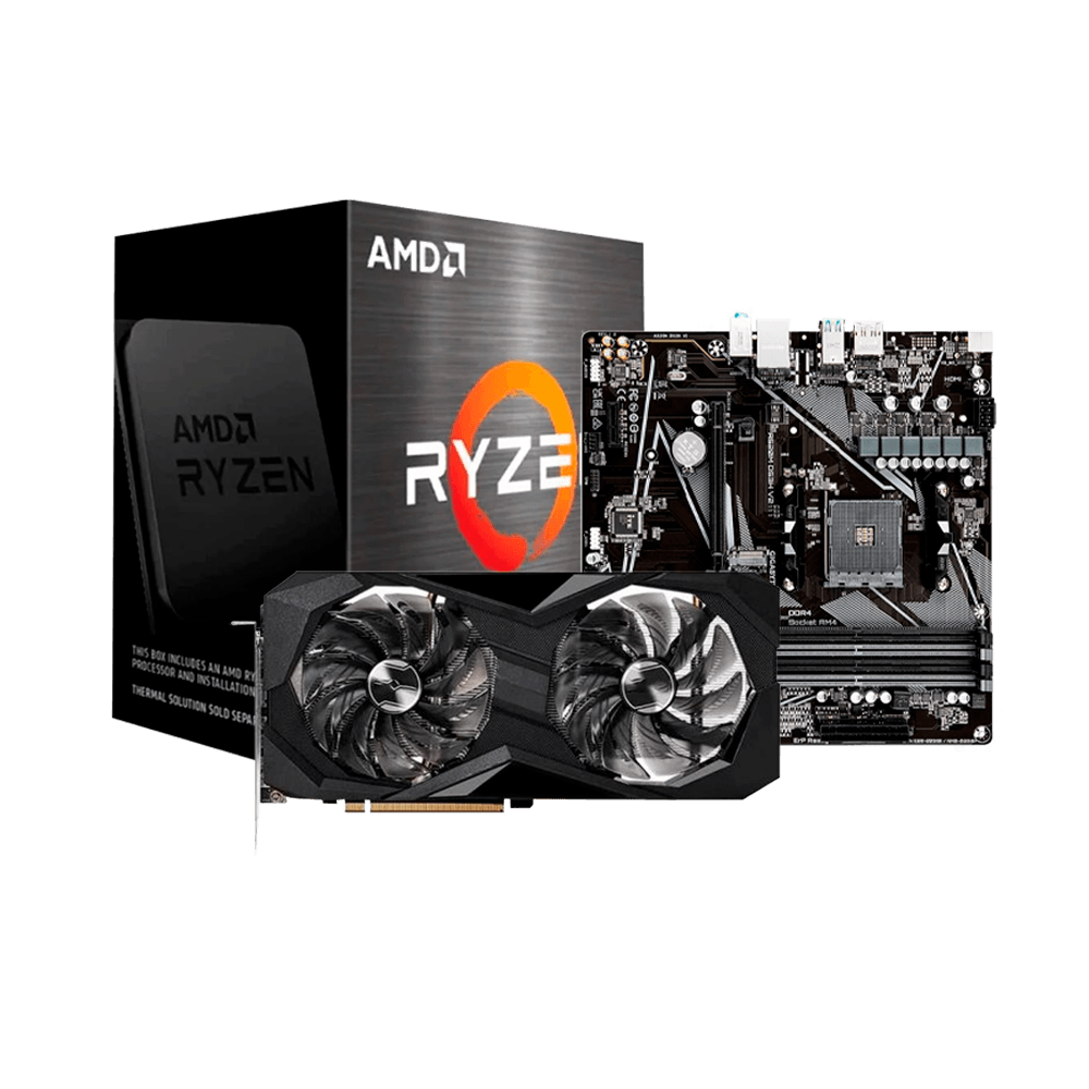 Kit Upgrade Ryzen 5 5500, Placa Mãe A520M, Placa de Video RX 6600 8GB, Neologic - NLI90458