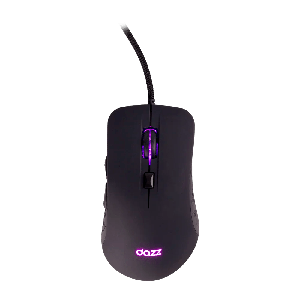 Mouse Gamer Dazz GMO2000, RGB, 7000 DPI, 6 Botões, USB 2.0, Preto