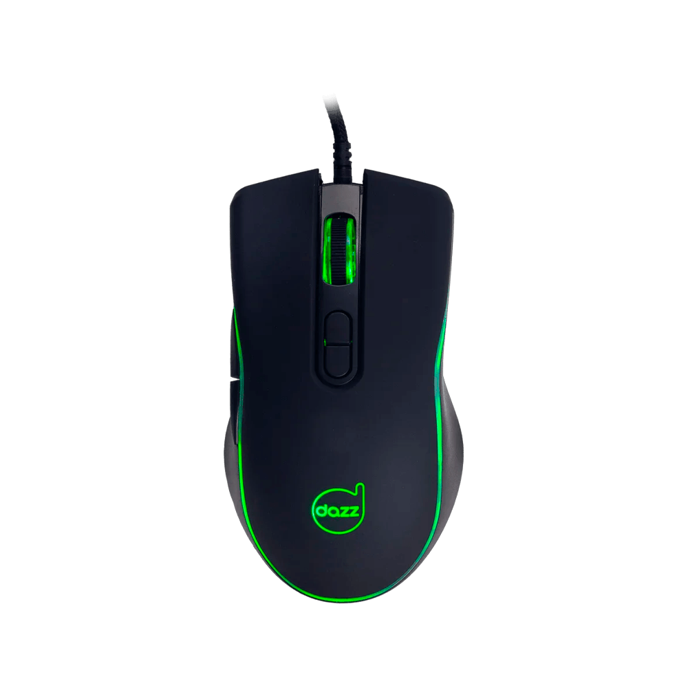 Mouse Gamer Dazz GMO1000, Rainbow, 3600 DPI, USB 2.0, Preto