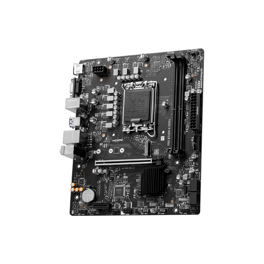 Placa Mãe MSI Pro B760M-E, Intel 1700, DDR4, Matx, M.2, VGA/HDMI - Imagem 3