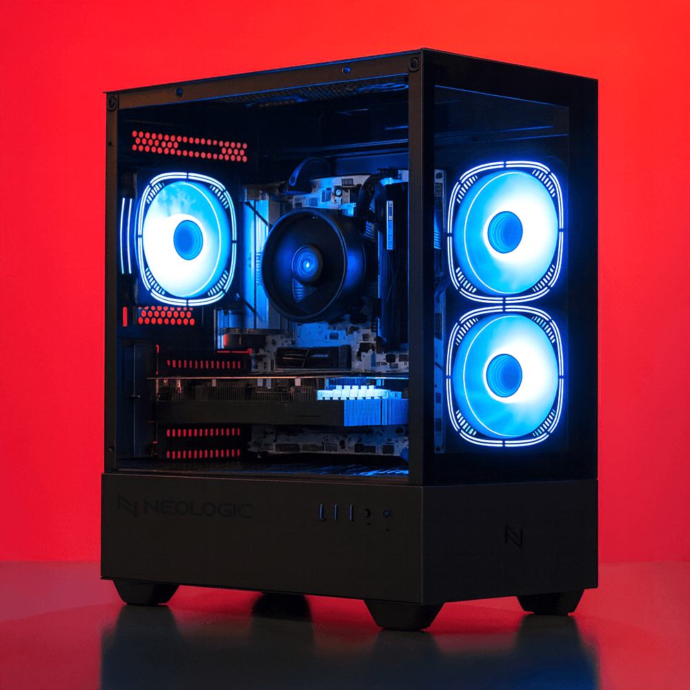 Pc Gamer Ryzen 5 5500, 16GB 3200Mhz, (RTX 5060 8GB), A520M, SSD 480GB, 600W 80 Plus, 3 fans RGB, Neologic - NLI90207 - Imagem 2