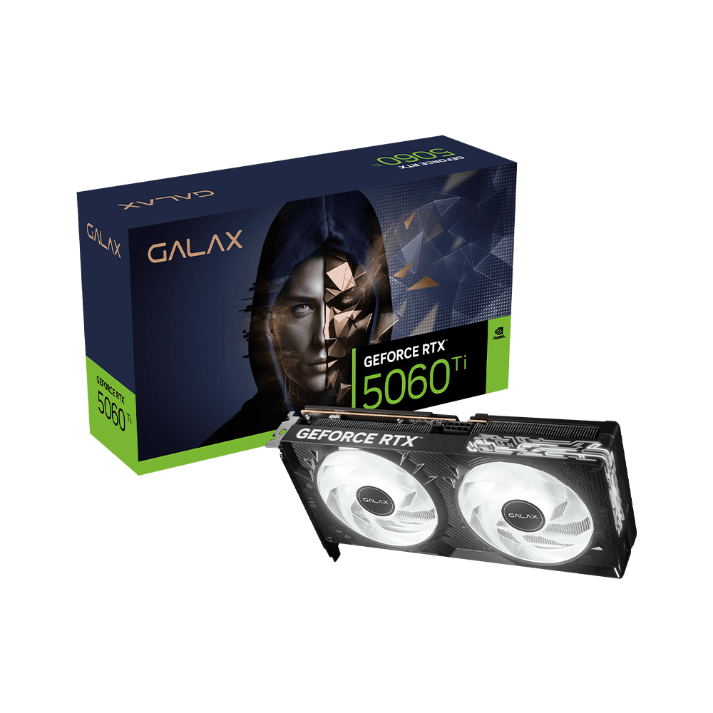 Placa de Vídeo Galax Geforce RTX 5060 TI 1-Click OC 16GB, GDDR7, 128 Bits, 56IZN8MDCPOC