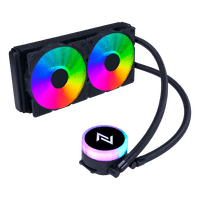 Water Cooler Neologic Liquid Color Dark Storm 2.4, Intel/AMD, Rainbow, 240mm, Preto, NLDRK240R com alto desempenho para