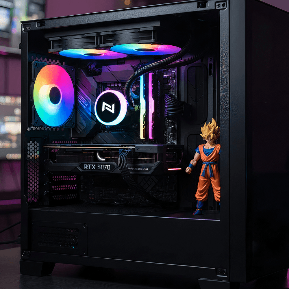 Water Cooler Neologic Liquid Color Dark Storm 2.4, Intel/AMD, Rainbow, 240mm, Preto, NLDRK240R - Imagem 2