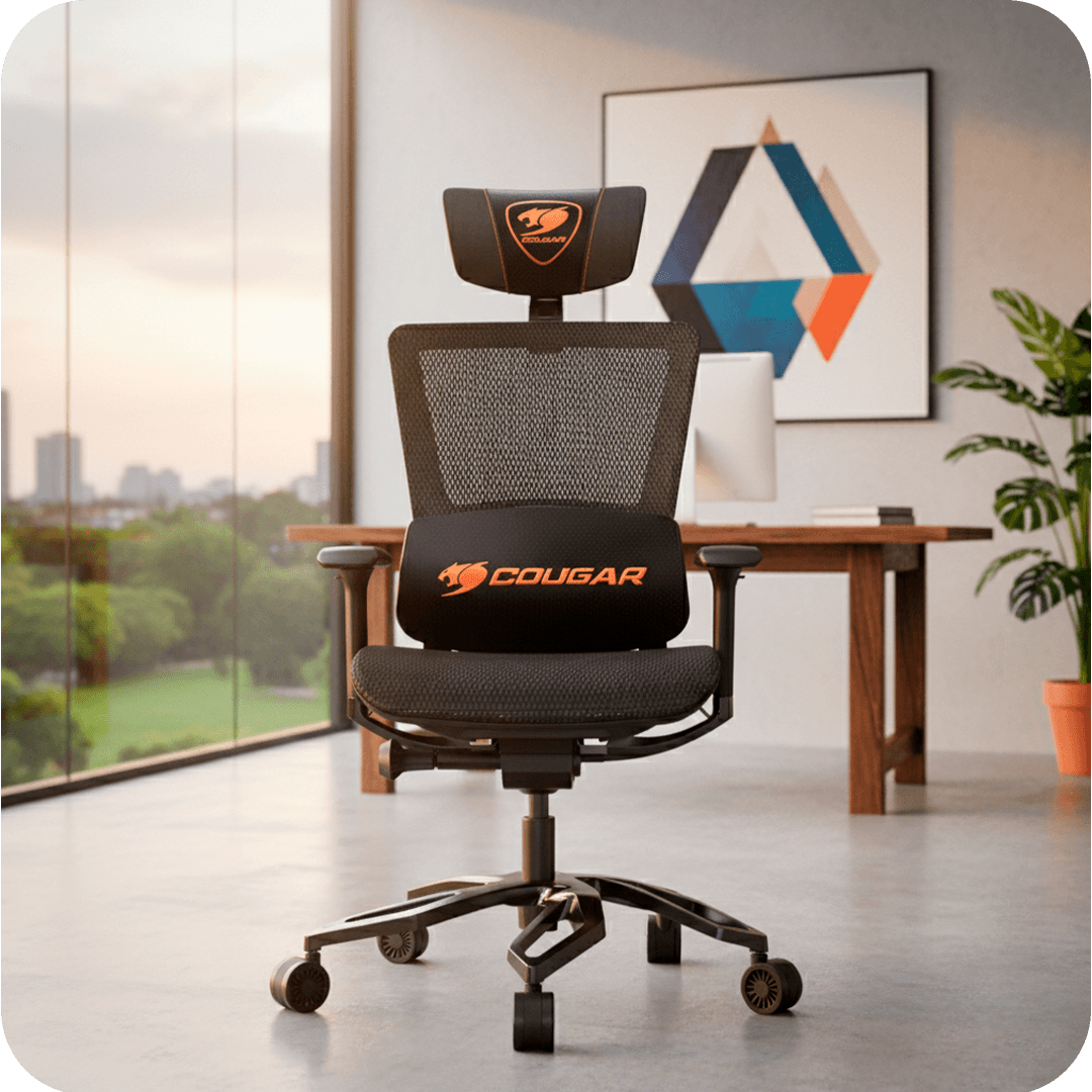 Cadeira Gamer Cougar Gaming Argo One Black 3margosb.0001 Braço 3D Suporta Até 150kg - Imagem 5