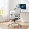 Cadeira Office DT3 Yura 14045-4, Apoio de Braço 3D+, Pistão Classe 4, Branco com design moderno, refrigeração eficiente e