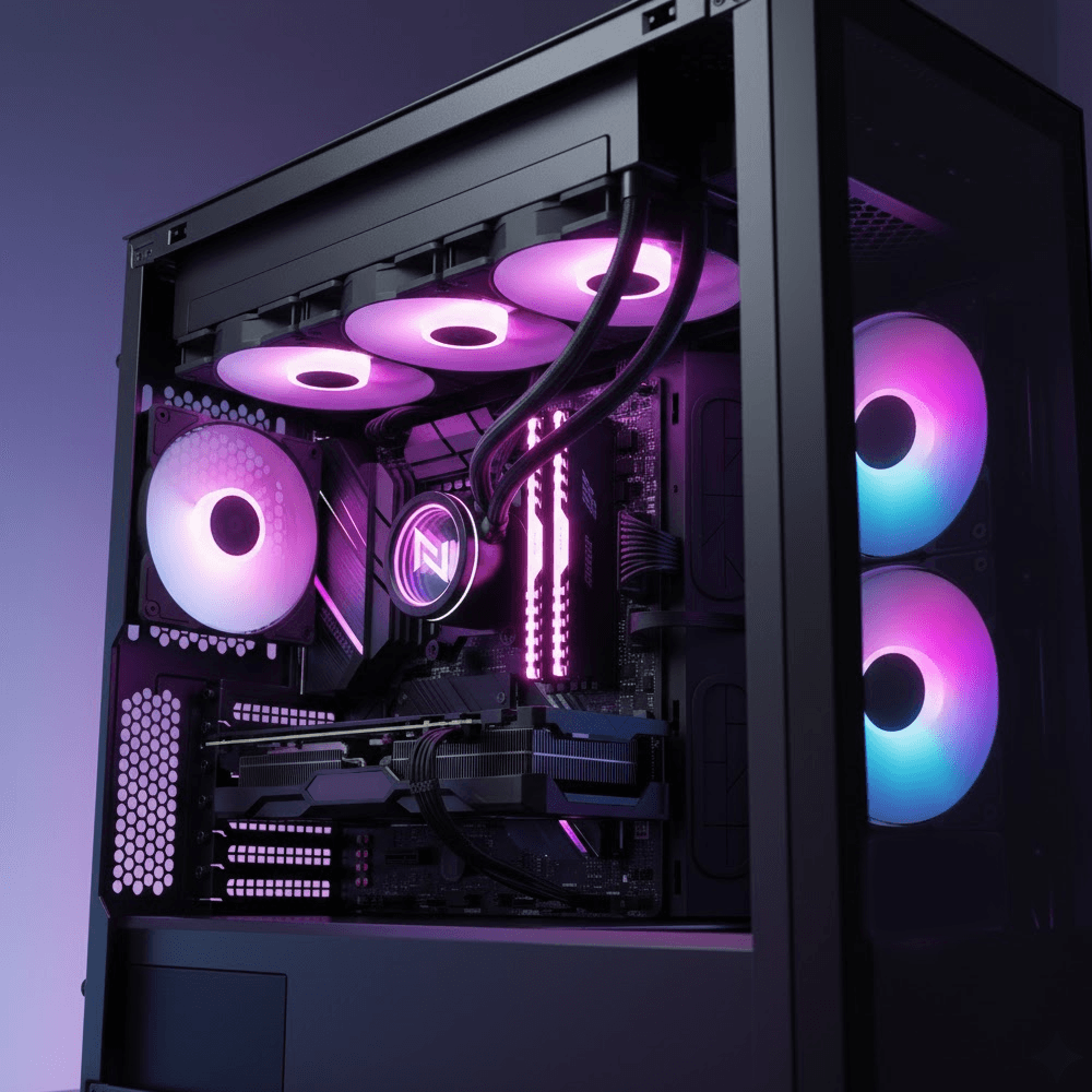 Water Cooler Neologic Liquid Color Dark Storm 3.6, Intel/AMD, ARGB, 360mm, Preto, NLDRK360ARGB - Imagem 2