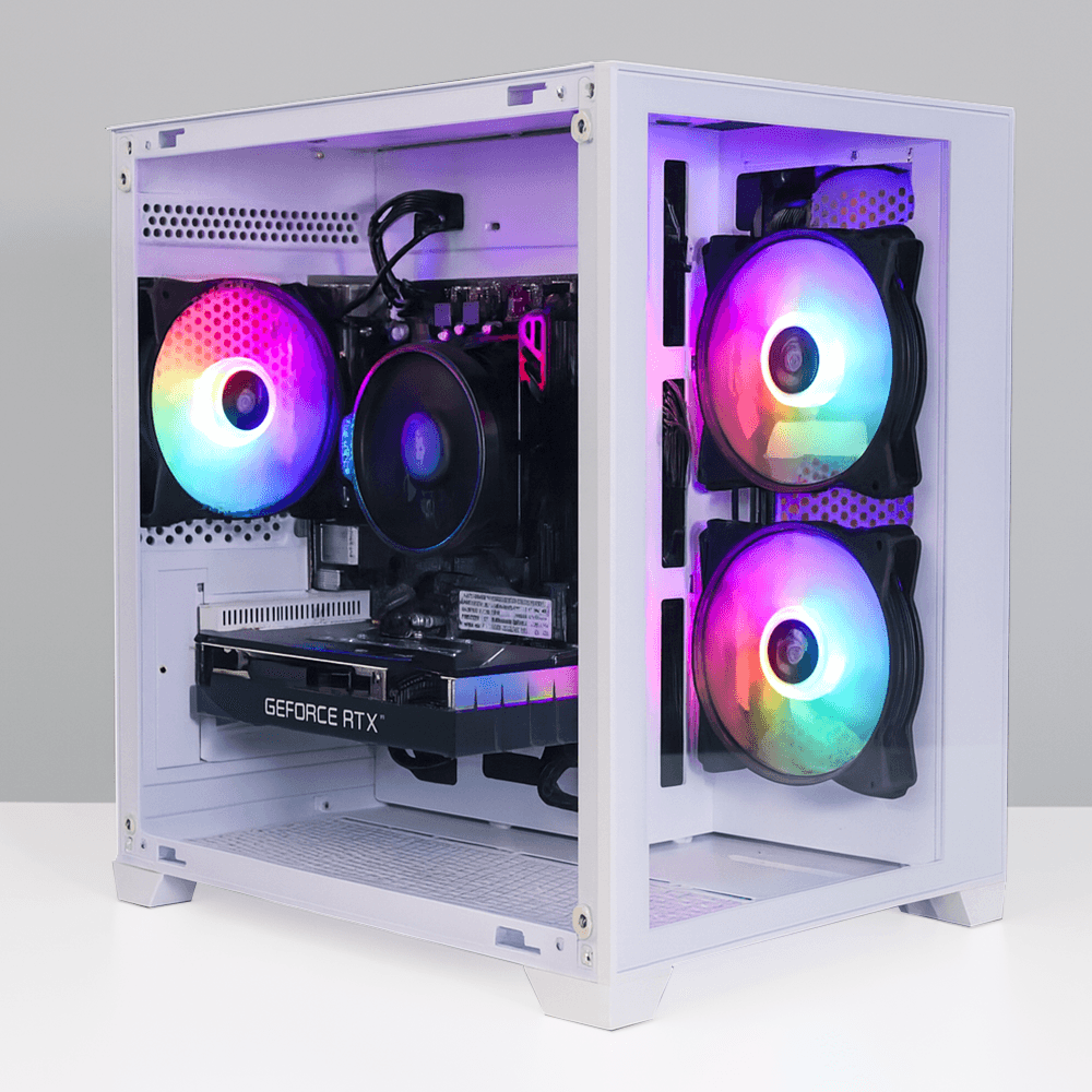 Pc Gamer Ryzen 5 4500, 16GB 3200Mhz, (RX 6600 8GB), A520M, SSD 480GB, 500W 80 Plus, 3 fans RGB, Mirage - NLI89177