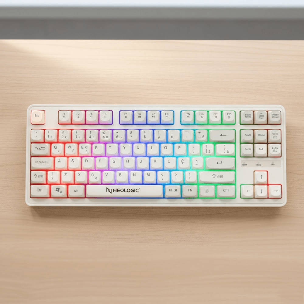 Teclado Gamer Neologic Infinite Play Colors, Teclas Coloridas, Material ABS, ABNT2, IFNT-CLS - Imagem 4