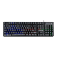 Teclado Gamer Neologic Infinite Play Black, Semi Mecânico, ABNT2, Rainbow, Preto, IFNT-BLK