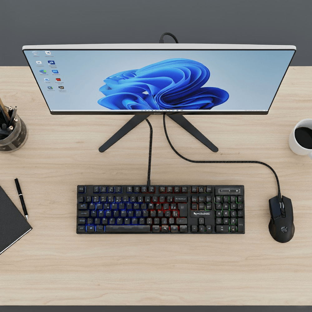 Teclado Gamer Neologic Infinite Play Black, Semi Mecânico, ABNT2, Rainbow, Preto, IFNT-BLK - Imagem 2