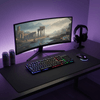 Teclado Gamer Neologic Infinite Play Black, Semi Mecânico, ABNT2, Rainbow, Preto, IFNT-BLK projetado para máxima