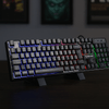 Teclado Gamer Neologic Infinite Play Black, Semi Mecânico, ABNT2, Rainbow, Preto, IFNT-BLK com design moderno, refrigeração
