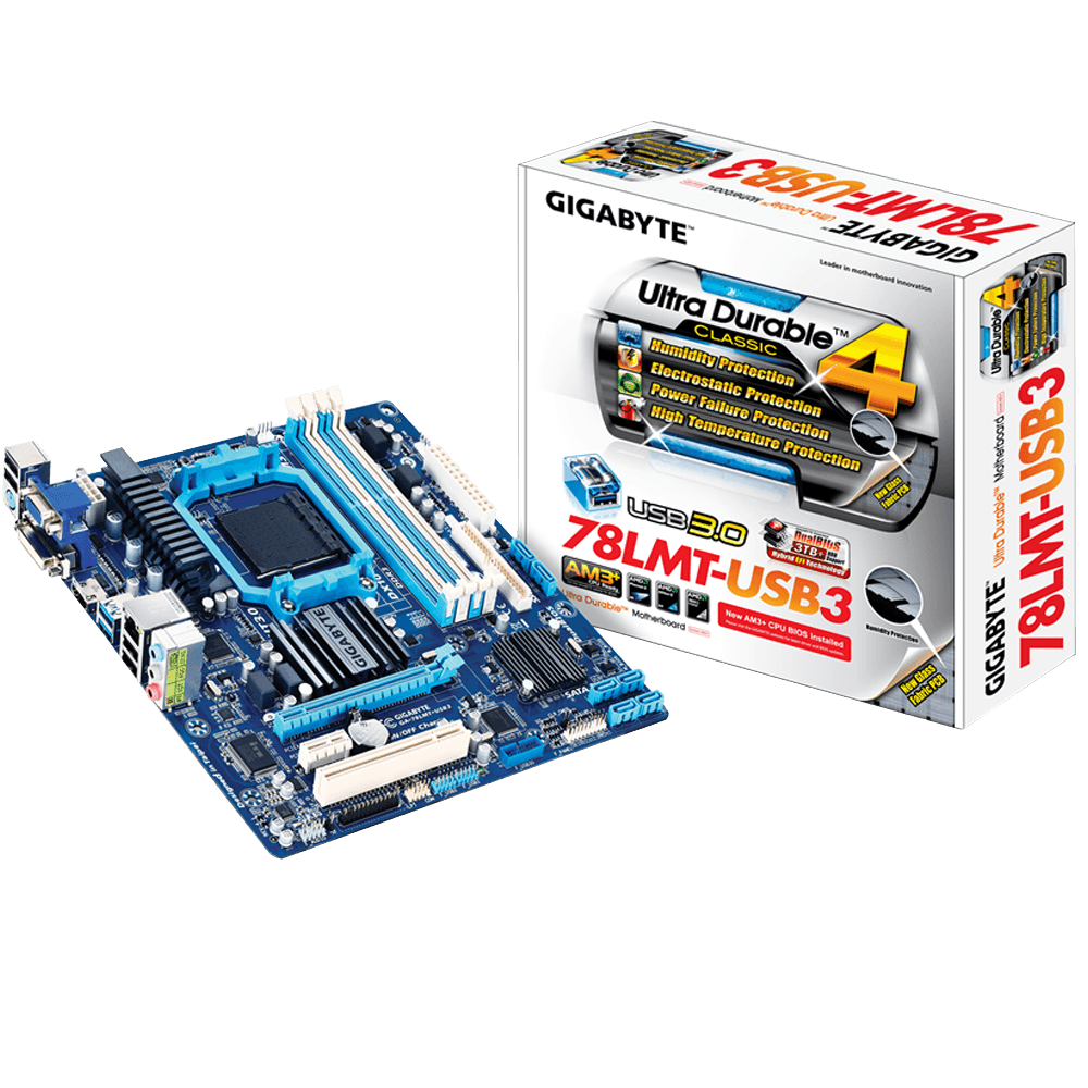 Placa Mãe AM3/AM3 DDR3 Gigabyte A-78LMT-S2