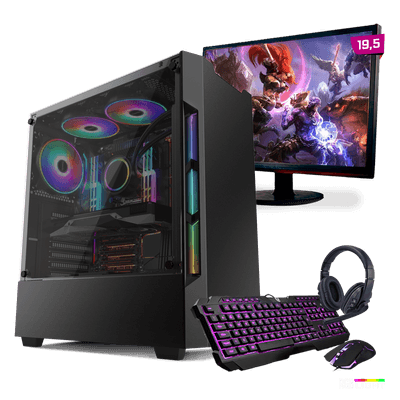 Kit PC Gamer Neologic Start NLI81427 Ryzen 3 2200G 8GB ( Radeon Vega 8 Integrado) SSD 480GB Monitor 19,5 Kit PC Gamer Neologic Start NLI81427 Ryzen 3 2200G 8GB ( Radeon Vega 8 Integrado) SSD 480GB Monitor 19,5