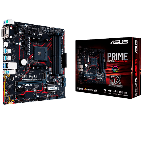 Placa Mãe B450M Gaming/BR Asus Matx (AM4) DDR4 Prime Placa Mãe B450M Gaming/BR Asus Matx (AM4) DDR4 Prime