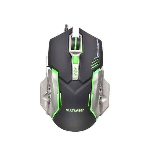 Mouse Gamer Multilaser 2400 Dpi Preto E Grafite MO269 - shopinfo