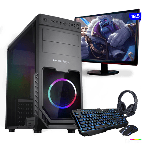 Kit PC Gamer Neologic Start NLI81428 Ryzen 3 2200G 8GB ( Radeon Vega 8 Integrado) 1TB Monitor 19,5 Kit PC Gamer Neologic Start NLI81428 Ryzen 3 2200G 8GB ( Radeon Vega 8 Integrado) 1TB Monitor 19,5