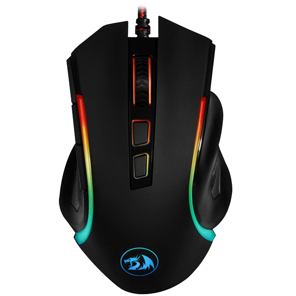 Mouse Gamer Redragon M607 GRIFFIN Preto RGB 7200 DPI 6 Botões Sensor ...