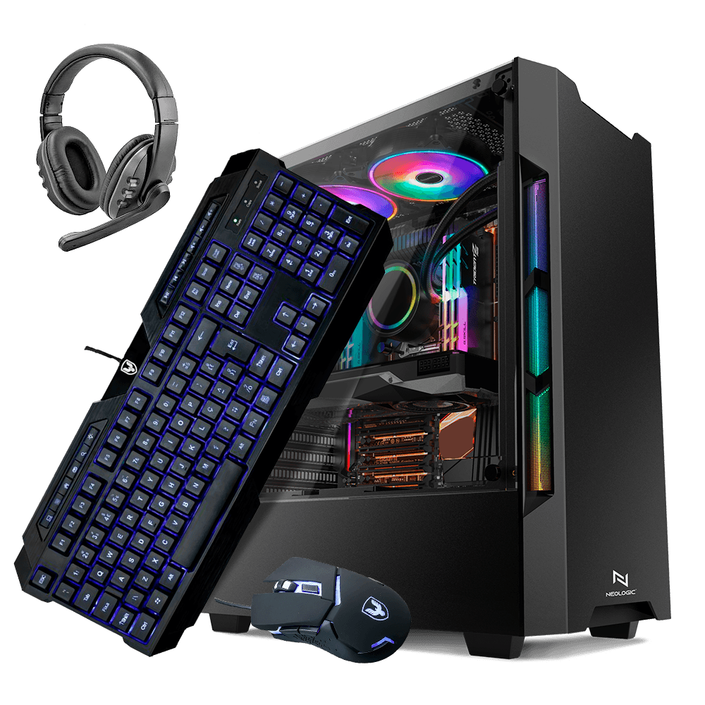 KIT PC Gamer Neologic NL82220 AMD Ryzen 5 3500 8GB (RX 550 4GB) HD